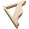 Ekena Millwork 6-in W x 36-in D x 44-in H Funston Block Rough Cedar Woodgrain TimberThane Outlooker, Primed Tan OUTUR060X36X44FST44RCPR - alternate 5